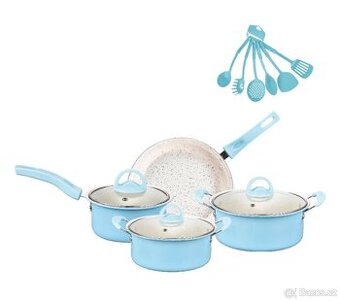 13dílná nepřilnavá sada nádobí s kamenným povrchem