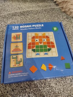 Dřevěná mozaiková stavebnice