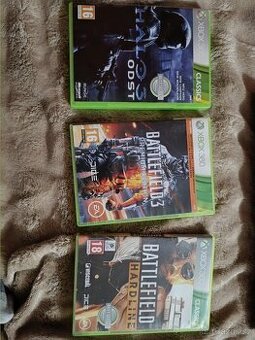 Halo 3 ODST, Battlefield 3, Battlefield Hardline xbox 360