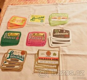 Staré pivní nálepky pivovaru Litovel - 40 ks.