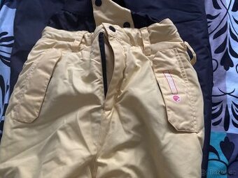 Lyžařské kalhoty žluté