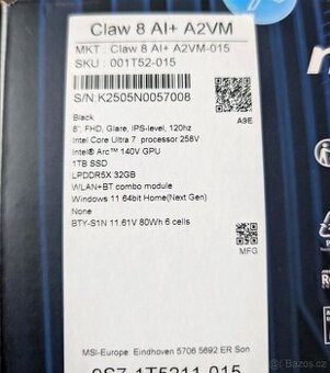 MSI CLaw 8