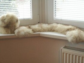 Nová luxusní souprava čepice a límec liška modrá - 1