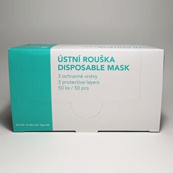 Ústní roušky - 10 balení (po 50 ks)