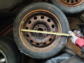 4x ráfek R14 + pneu na dojezd
