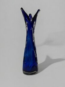 Jan Beránek váza škrdlovice Colbalt Blue 60. léta
