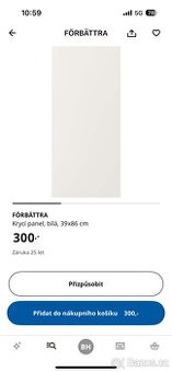 Krycí panely ke kuchyni Ikea