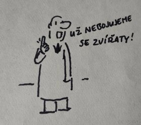 Vladimír Jiránek originální kresby fixou, cca 90. léta 20.st