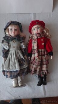 Porcelánové panenky - 2 ks - 90. léta