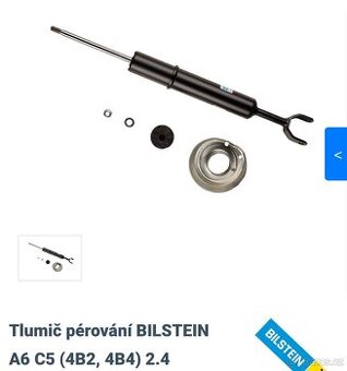 Tlumiče bilstein/eibach Audi a6 c5 quattro