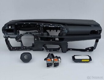 Volkswagen Caddy 5 V airbagová sada airbagy pásy deska