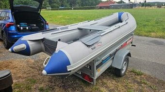 Prodám nafukovací člun TAUER pro 4 osoby + motor SAIL 3,7 kW