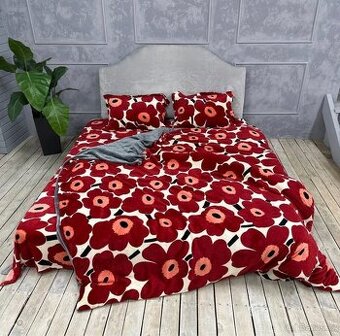 Plyšové povlečení s prostěradlem