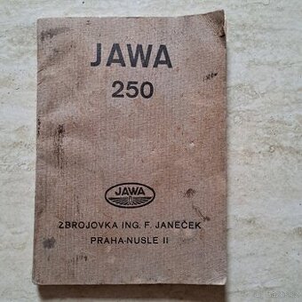 Príručka Jawa 250  Špeciál FJ Předválečna