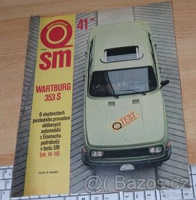 WARTBURG 353 S, DOBOVÝ TEST 1984, 3X DVOJSTRANA 52cmx33cm