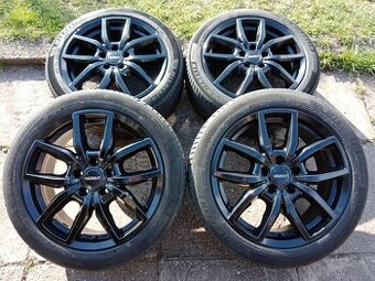 Obutá Alu kola 17ky 5x112 ŠKODA AUDI VW MERCEDES SEAT BMW