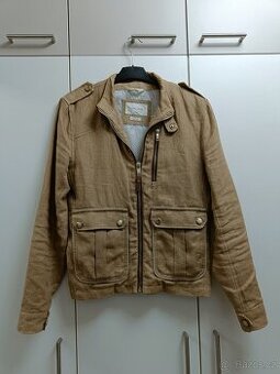Lněná písková bunda Zara Man, vel. S/M - nová