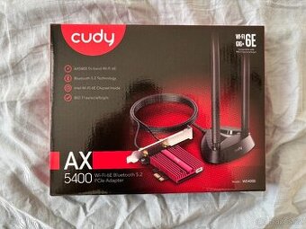 WiFi síťová karta CUDY AX5400 Wi-Fi 6E PCI Express Adapter