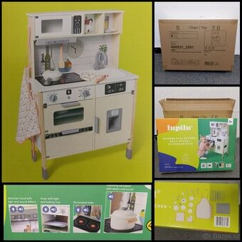 NOVÁ Dřevěná kuchyňka s osvětlením a zvukovými efekty