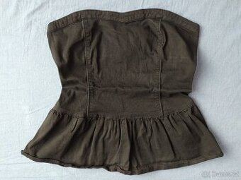 Dámský černý peplum top zn. Amisu, vel. S-M