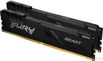 RAM Kingston Fury Beast DDR4 – 16 GB (2×8 GB), 3600 MHz