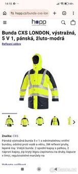 Reflexní bunda -kabat CXS 5V1