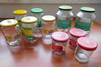 ZAVAŘOVACÍ SKLENICE ŠROUBOVACÍ S VÍČKEM- různé