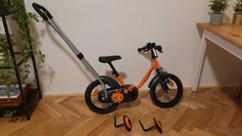 Dětské kolo Btwin 500 Robot 14" + vodící tyč