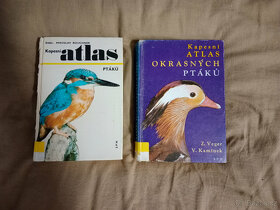 Odborné knihy o zvířatech, atlasy: ptáci, drůbež, psi