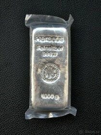 Investiční stříbro - 1kg  Feinsilber Heraeus