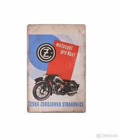 plech cedule: Česká zbrojovka Strakonice - Motocykl pro Vás