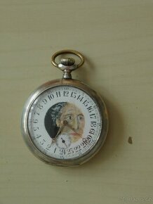 Originální starožitné 24 hodinové kapesní hodinky "Victoria"