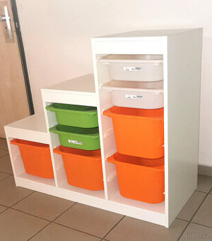 Úložná sestava Trofast Ikea, bezvadný stav.