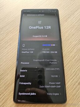 OnePlus 12R 5G 16/256GB šedý