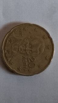 Euro 20 cent 2002 lepta Greek