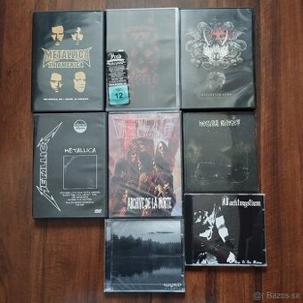 Metal LPs CDs DVDs VHS,