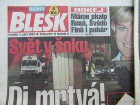 staré časopisy bulvární BLESK, Rytmus Života atd.
