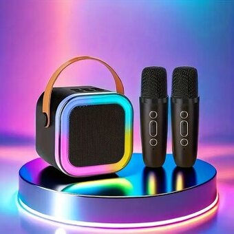 Přenosný Karaoke set (bluetooth) 2x mikrofon - 1