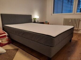 Postel 140x200 šedá Ikea Seaboevik