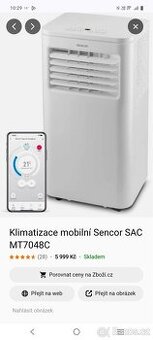 Mobilní klimatizace Sencor Wi-Fi
