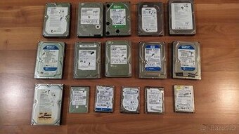 16x vadný HDD 3.5"/2.5" 80GB-1TB
