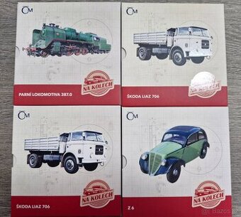 Stříbrné mince na kolech