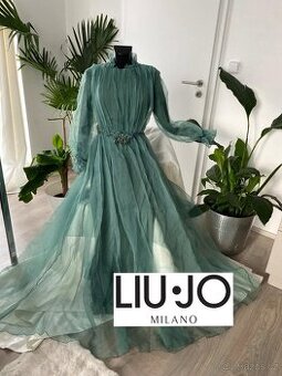 Liu jo maturitni plesove saty zelene dlouhe  38