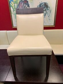 KTC Interier USA  kožená béžová židle