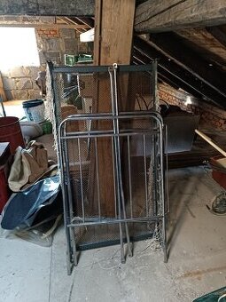 Chromová dětská postýlka komplet + nová síťka