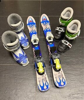 Dětské lyže Pale 80cm + 2x boty (vel. 29 a 30)