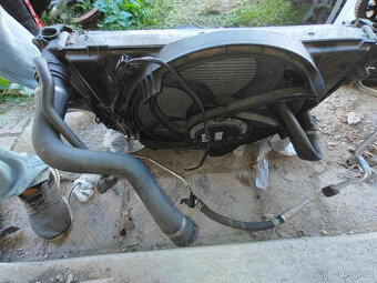 BMW E90+91, chladič + ventilátor