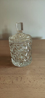 Skleněný tác,slánka,cukřenka