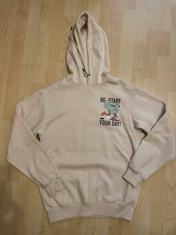 Béžová chlapecká mikina, vel. S, 164/170