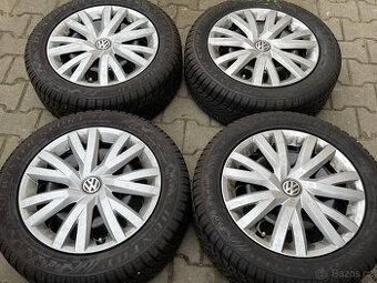 Zimní sada 5x112 original Volkswagen 205/55 R16 Dunlop